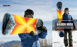Lib Tech T.Rice Golden Orca Snowboard 2022-2023 -Skipro travis rice golden orca snowboard